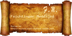 Feichtinger Medárd névjegykártya